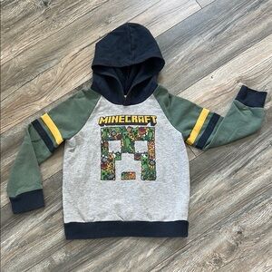 Kids Hoodie - Green and Gray